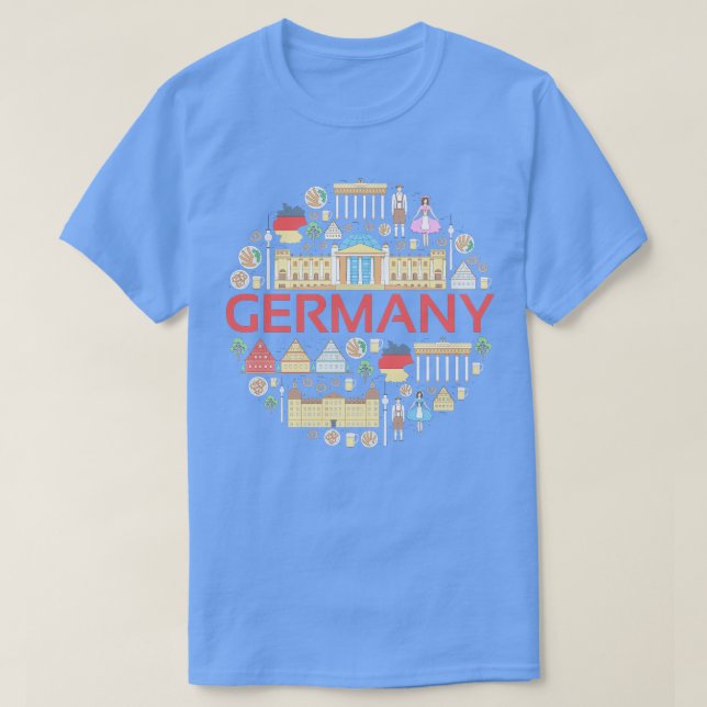 Deutschland Konzept T-Shirt (Design vorne)