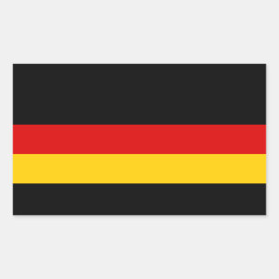 Deutschland - Landesflagge Rechteckiger Aufkleber