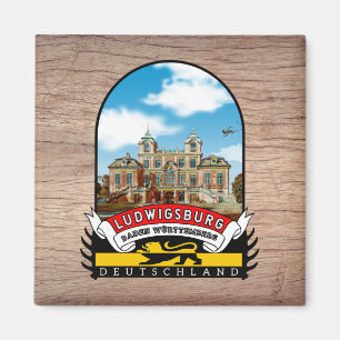 Deutschland Ludwigsburg Vintage souvenir Magnet