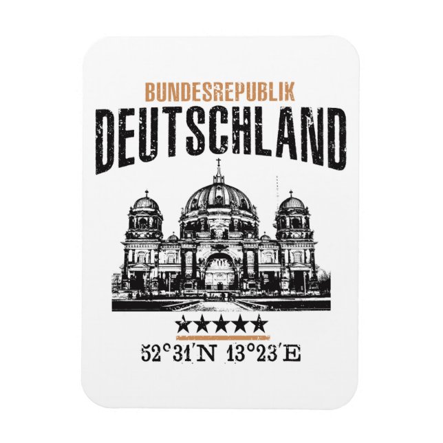 Deutschland Magnet (Vertikal)
