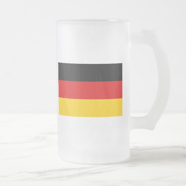 Deutschland Mattglas Bierglas (Rechts)