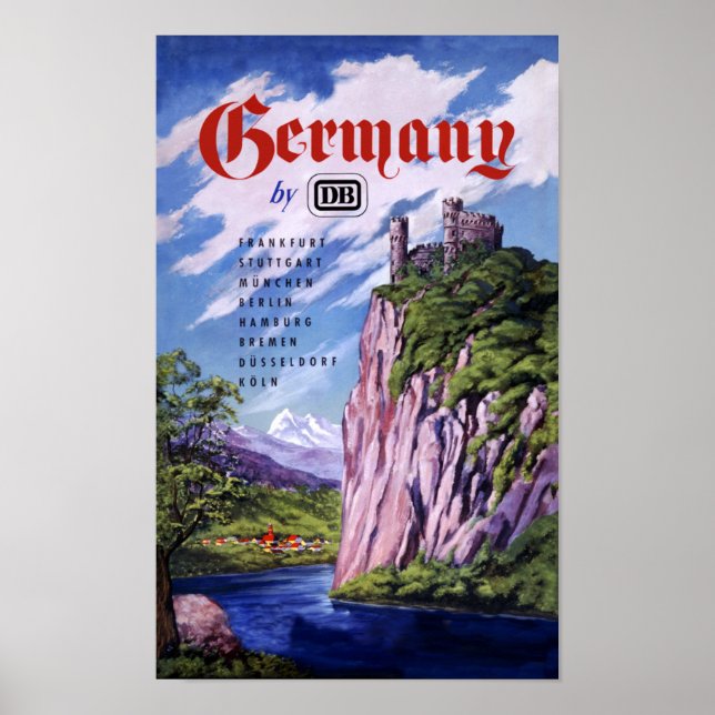 Deutschland mit dem Zug Poster (Vorne)