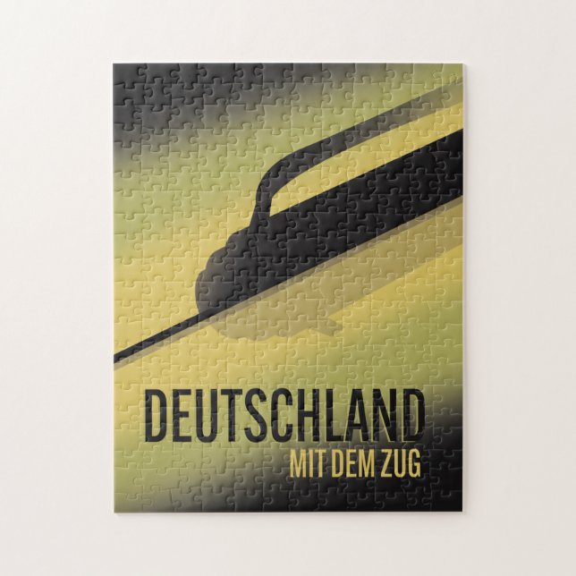 Deutschland mit dem Zug Puzzle (Vertikal)