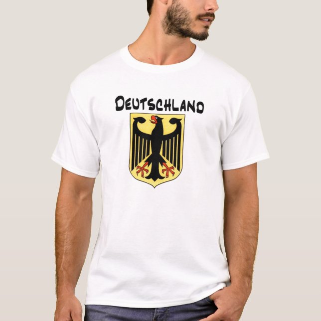 Deutschland mit Deutschem Eagle T-Shirt (Vorderseite)