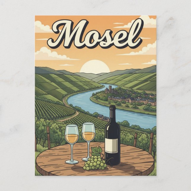 Deutschland Mosel Travel Postkarte (Vorderseite)