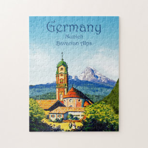 Deutschland München Bayerische Alpen Reisen Jigsaw Puzzle