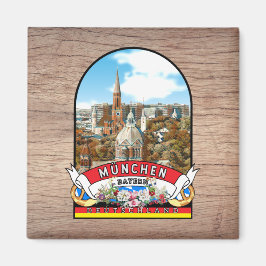 Deutschland München Vintage souvenir Magnet