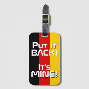 Deutschland Nationalflagge Funny Patriotic Gepäckanhänger