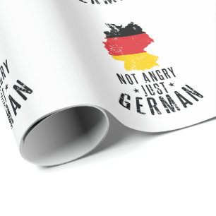 Deutschland nicht wütend nur Deutsch Geschenkpapier