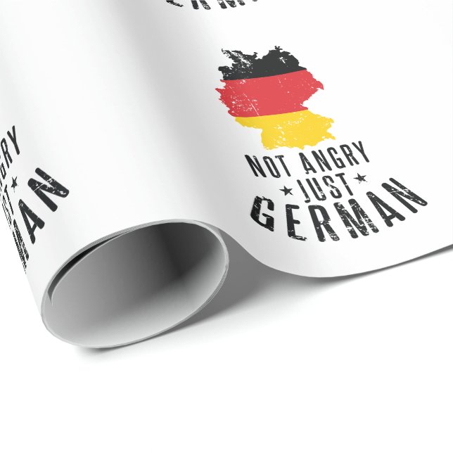 Deutschland nicht wütend nur Deutsch Geschenkpapier (Rolleneckpunkt)