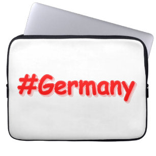 "#Deutschland" Niedliches Design. Jetzt kaufen Laptopschutzhülle
