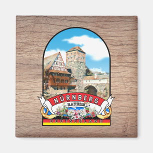 Deutschland Nürnberg Vintages Souvenir Magnet
