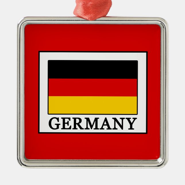 Deutschland Ornament Aus Metall (Vorne)