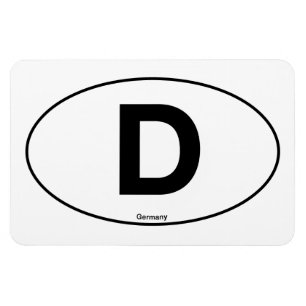Deutschland Oval Magnet