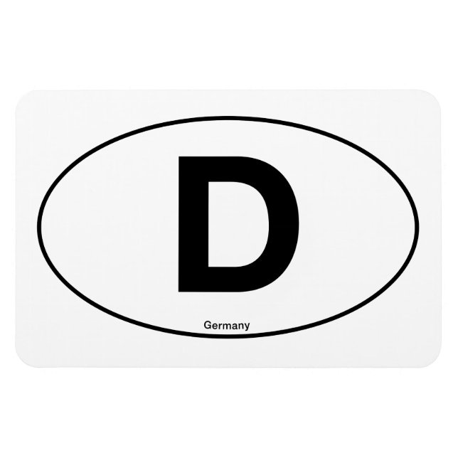 Deutschland Oval Magnet (Horizontal)