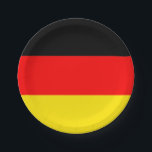 Deutschland-Party-Teller Pappteller<br><div class="desc">Deutscher Flaggen-Teller</div>