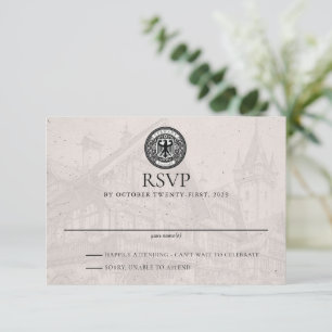 Deutschland Passport Wedding RSVP Karte