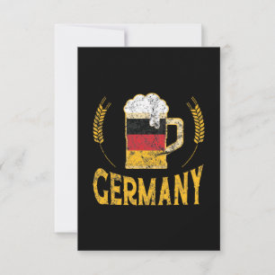 Deutschland Prix German Flag Beer Lover Oktoberfes Karte