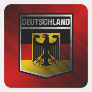 Deutschland Quadratischer Aufkleber