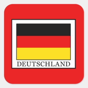 Deutschland Quadratischer Aufkleber