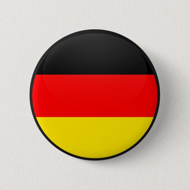 Deutschland-Qualität Flaggen-Kreis Button (Vorderseite)
