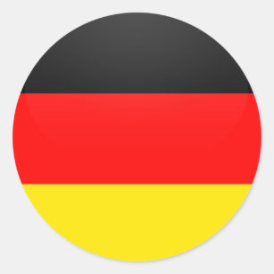 Deutschland Qualitätsflaggenzirkel Runder Aufkleber