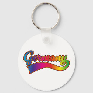 Deutschland Rainbow-Logo Schlüsselanhänger