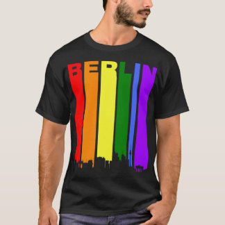 Deutschland Rainbow Skyline LGBT Gay Pride  T-Shirt