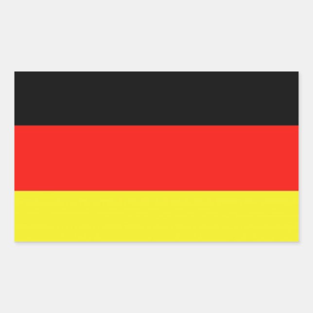 Deutschland Rechteckiger Aufkleber (Vorderseite)