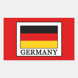 Deutschland Rechteckiger Aufkleber