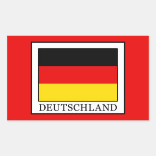Deutschland Rechteckiger Aufkleber
