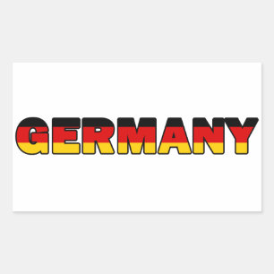 Deutschland Rechteckiger Aufkleber