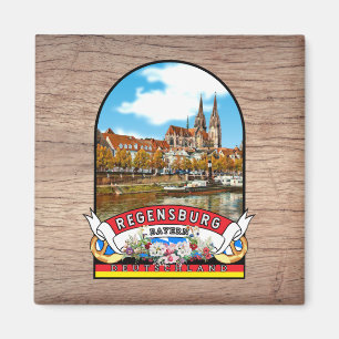 Deutschland Regensburg Vintage souvenir Magnet