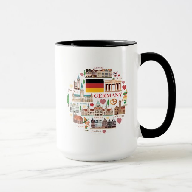Deutschland-Reise-Ikonen Tasse (Rechts)