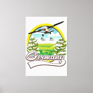 Deutschland Reise Logo Leinwanddruck
