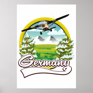 Deutschland Reise Logo Poster