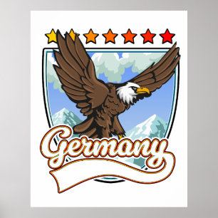 Deutschland Reise-Patch Poster