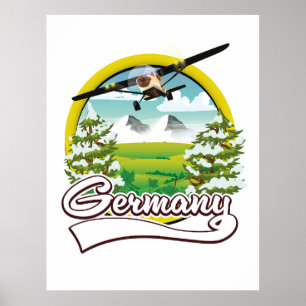 Deutschland Reiselogo Poster