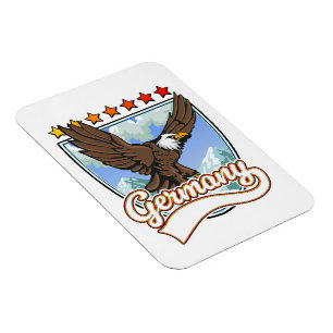 Deutschland Reisepflaster Magnet