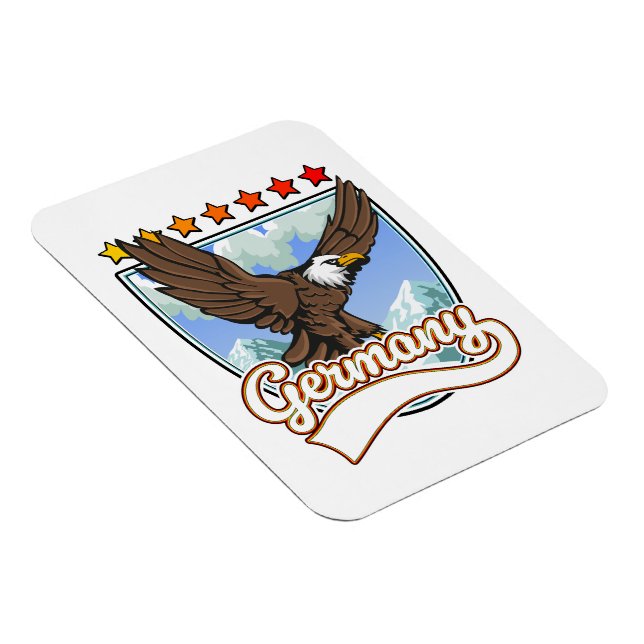 Deutschland Reisepflaster Magnet (Rechte Seite)