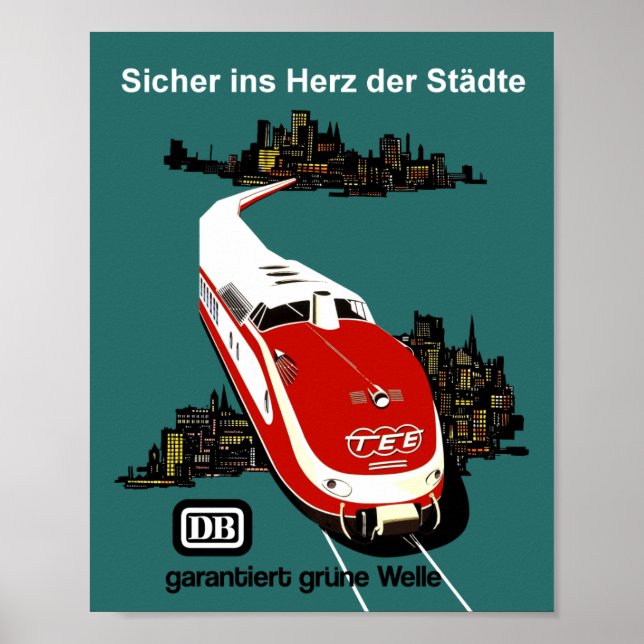 Deutschland Reiseplakat Poster (Vorne)