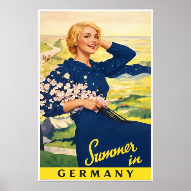 Deutschland Reiseplakat Poster (Vorne)