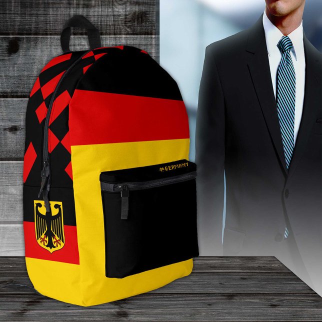 Deutschland-Rucksack, patriotische, deutsche Flagg Bedruckter Rucksack (Von Creator hochgeladen)