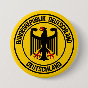 Deutschland Runde Emblem Button