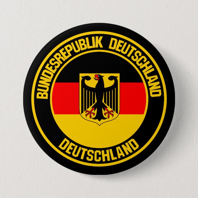 Deutschland Runde Emblem Button (Vorderseite)