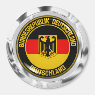 Deutschland Runde Emblem Magnet