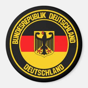 Deutschland Runde Emblem Magnet