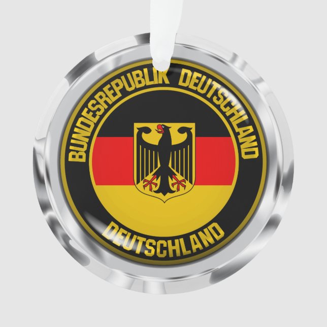 Deutschland Runde Emblem Ornament (Vorderseite)