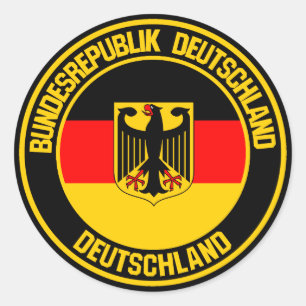 Deutschland Runde Emblem Runder Aufkleber