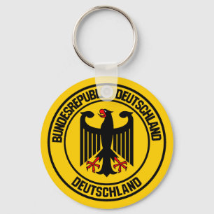 Deutschland Runde Emblem Schlüsselanhänger